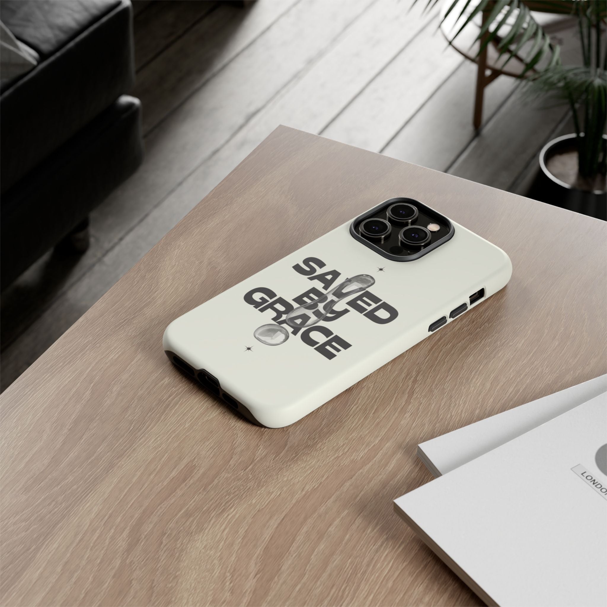 Saved By Grace Tough Phone Case — Christian Faith iPhone Cover