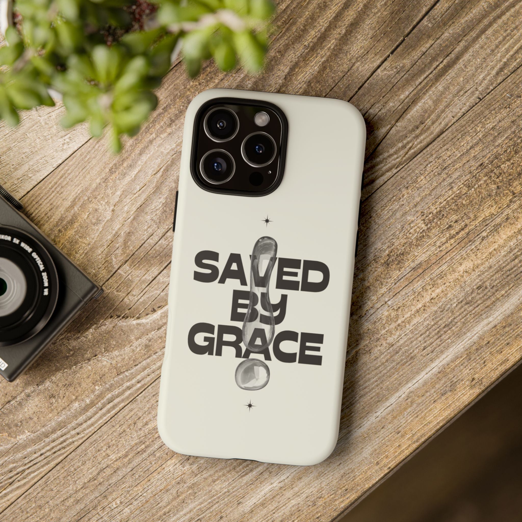 Saved By Grace Tough Phone Case — Christian Faith iPhone Cover
