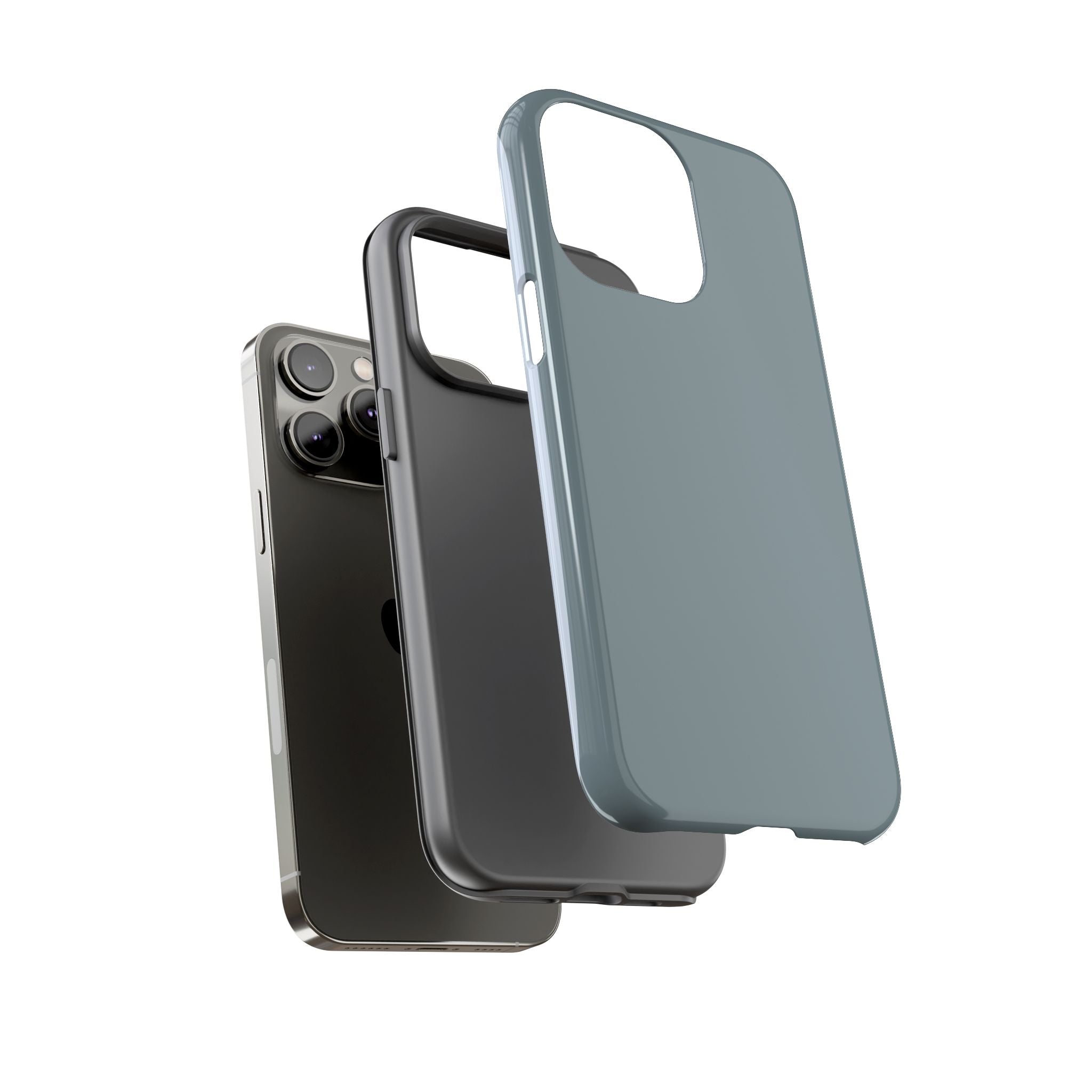 Tough iPhone Case - Blue/Grey Color