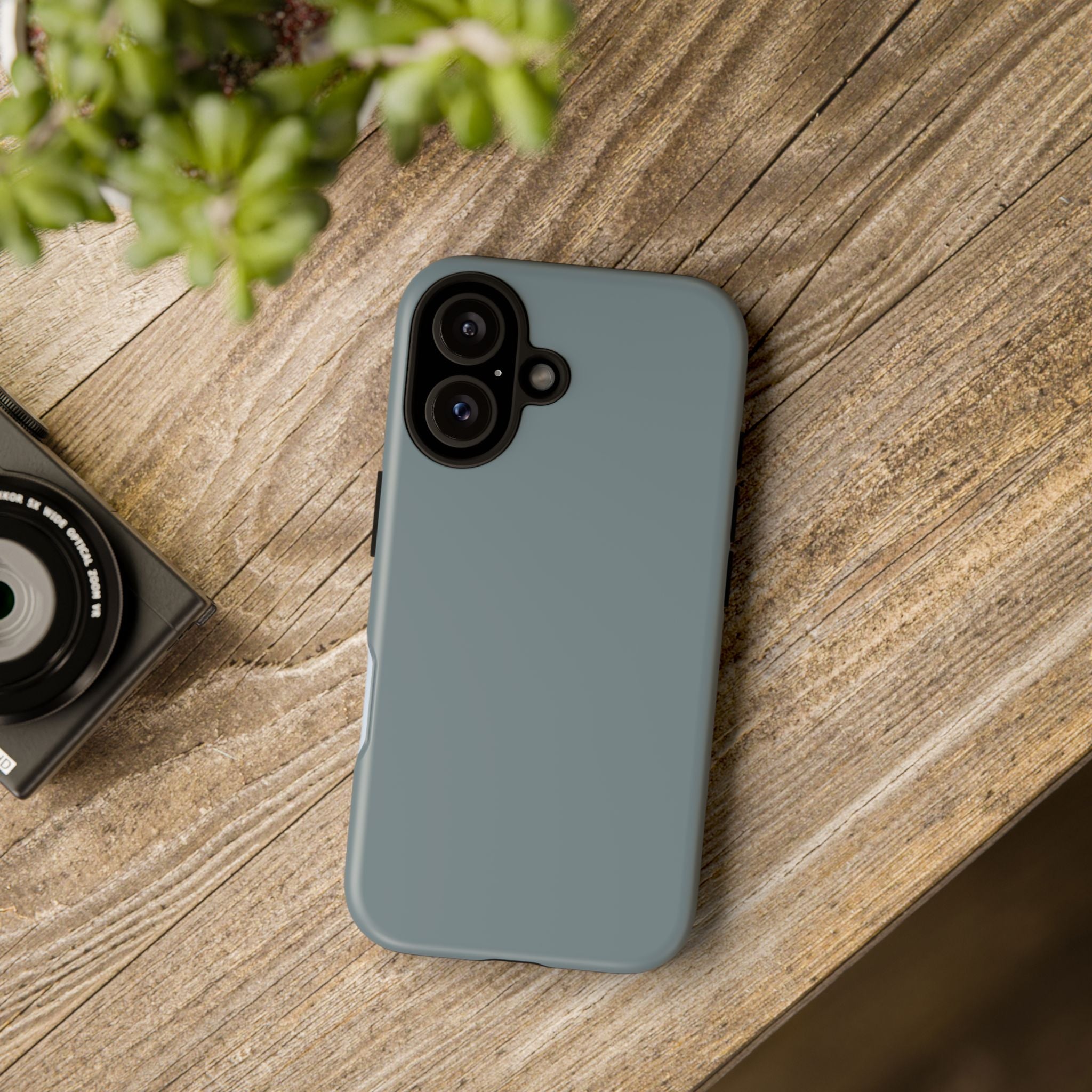 Tough iPhone Case - Blue/Grey Color