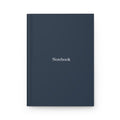 Notebook Hardcover Journal — Minimal Navy Matte Notebook