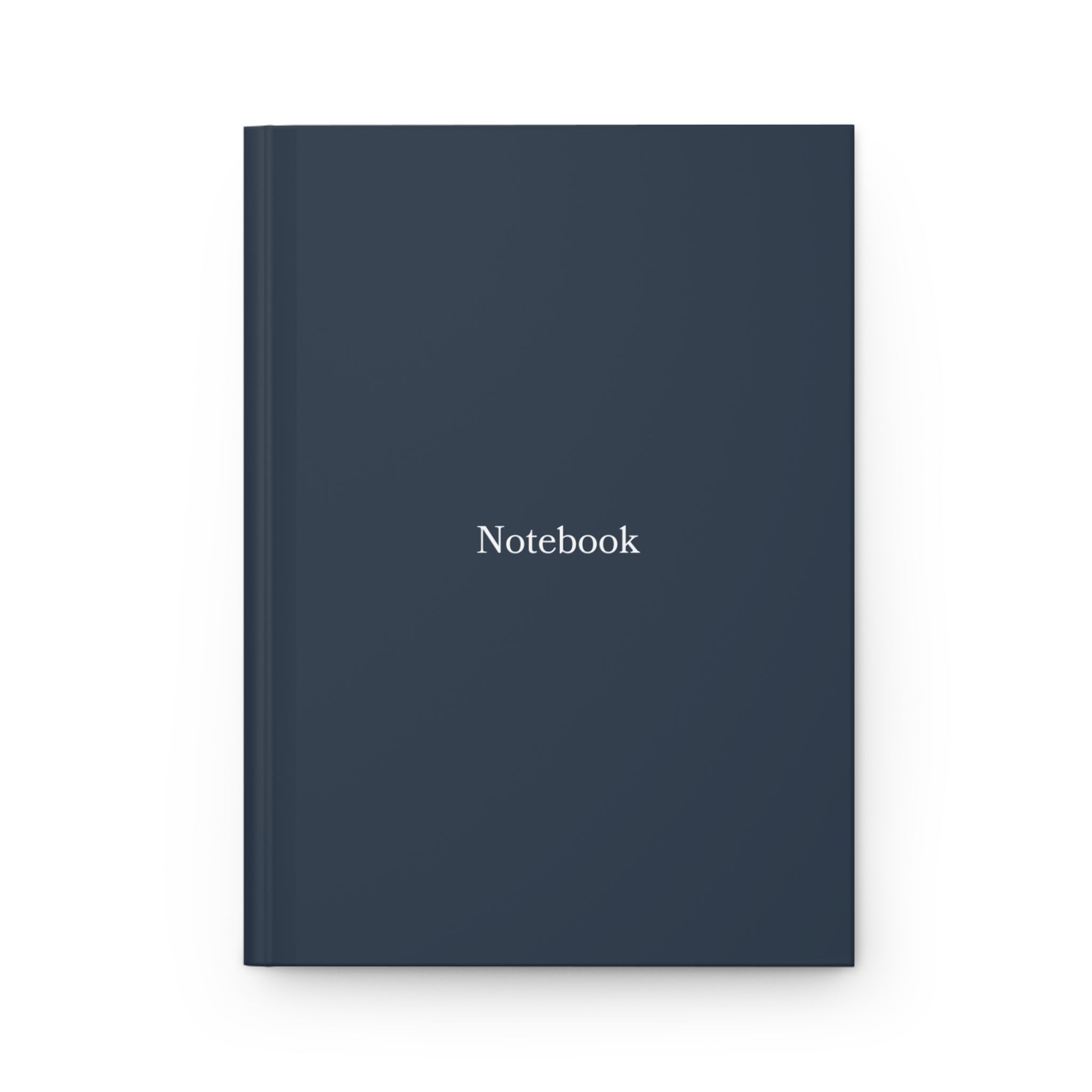 Notebook Hardcover Journal — Minimal Navy Matte Notebook