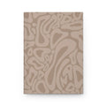 Abstract Neutral Pattern Hardcover Journal — Taupe Swirl Notebook for Notes & Planning