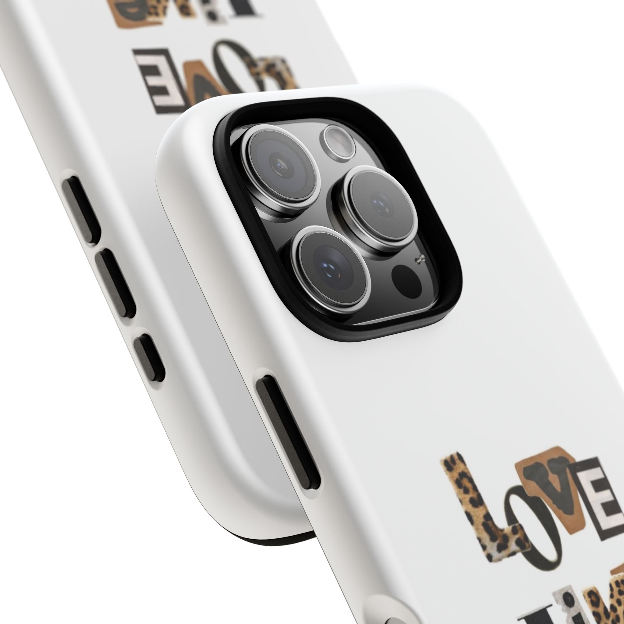 "Love Like Jesus" Leopard Print Christian Tough Phone Case