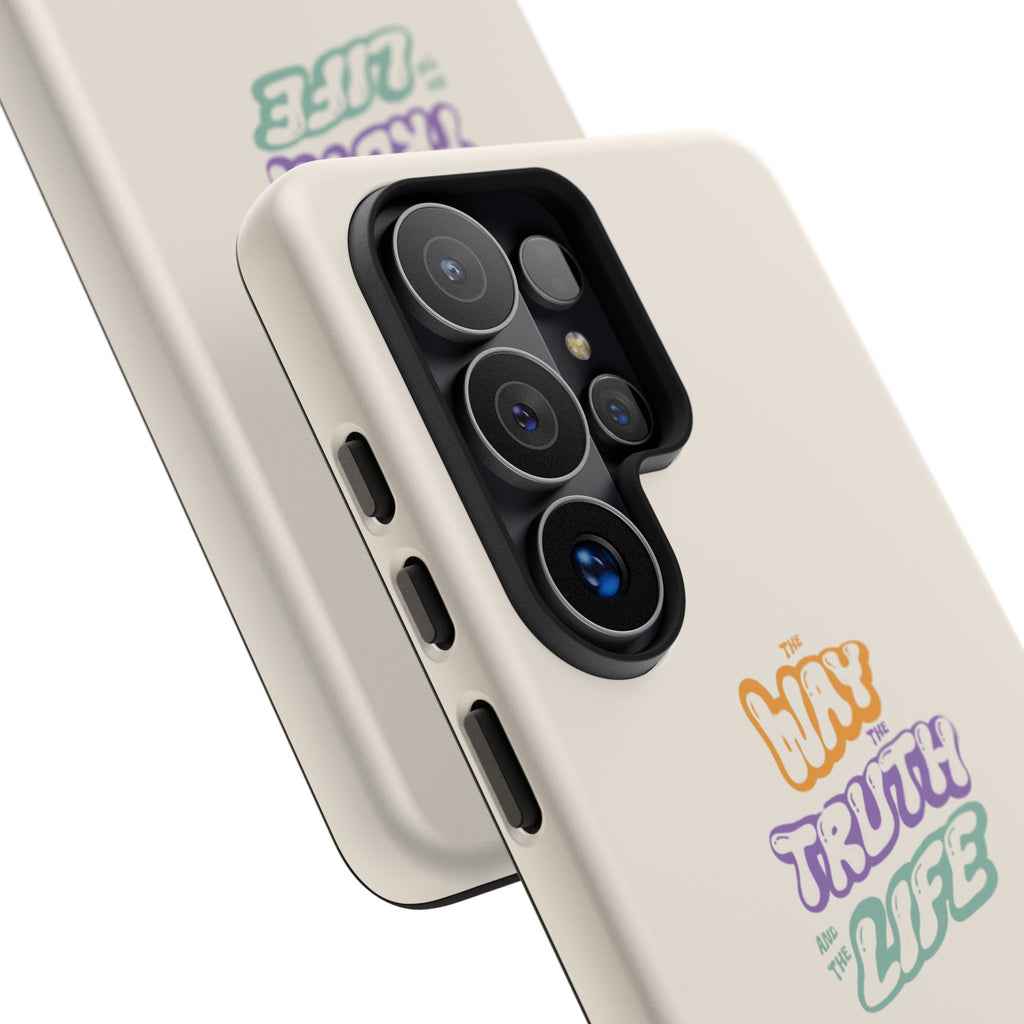 'Way,Truth,Life' Pastel Graphic Protective Tough Case