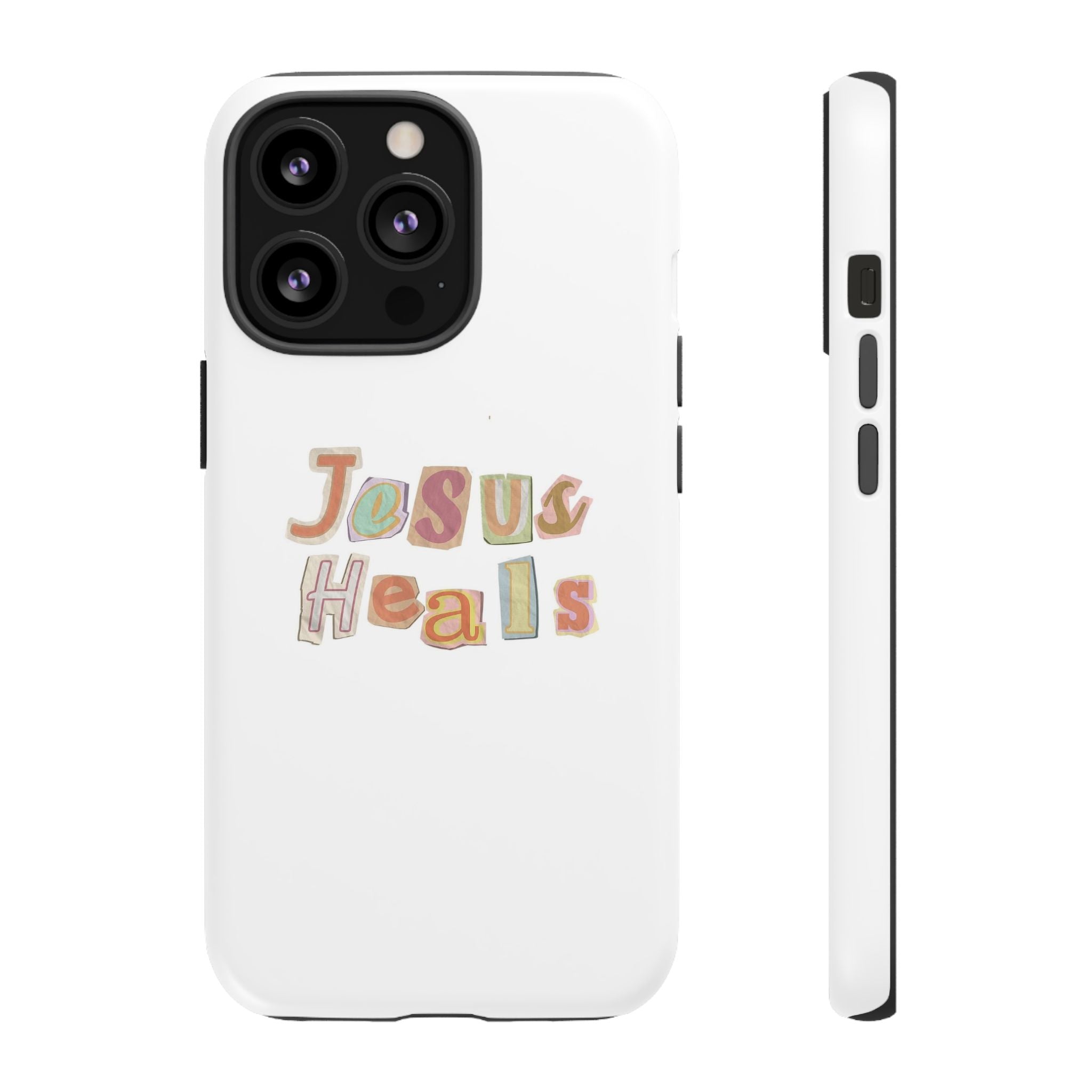 Jesus Heals Phone Case — Christian Faith Inspirational Tough Case