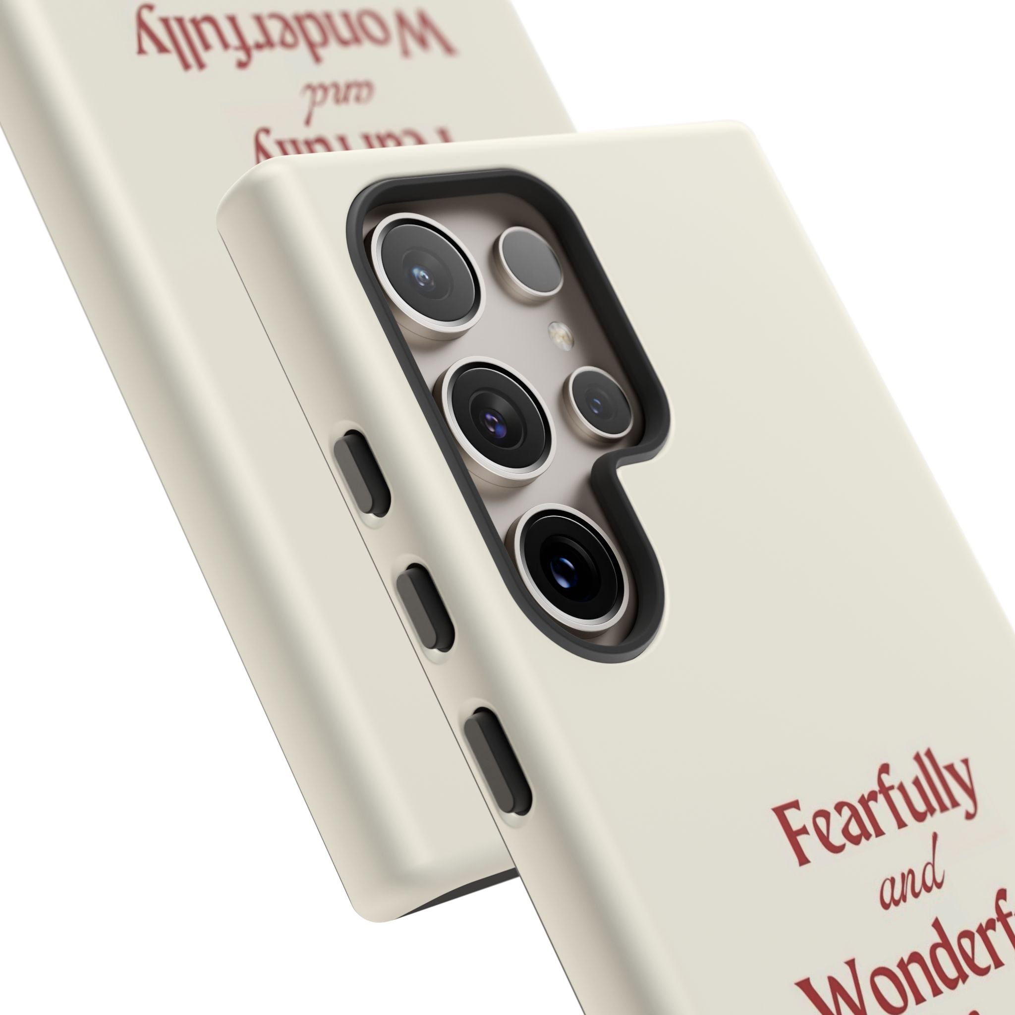 Tough Phone Case — "Fearfully and Wonderfully Made" Christian Scripture Protective Case