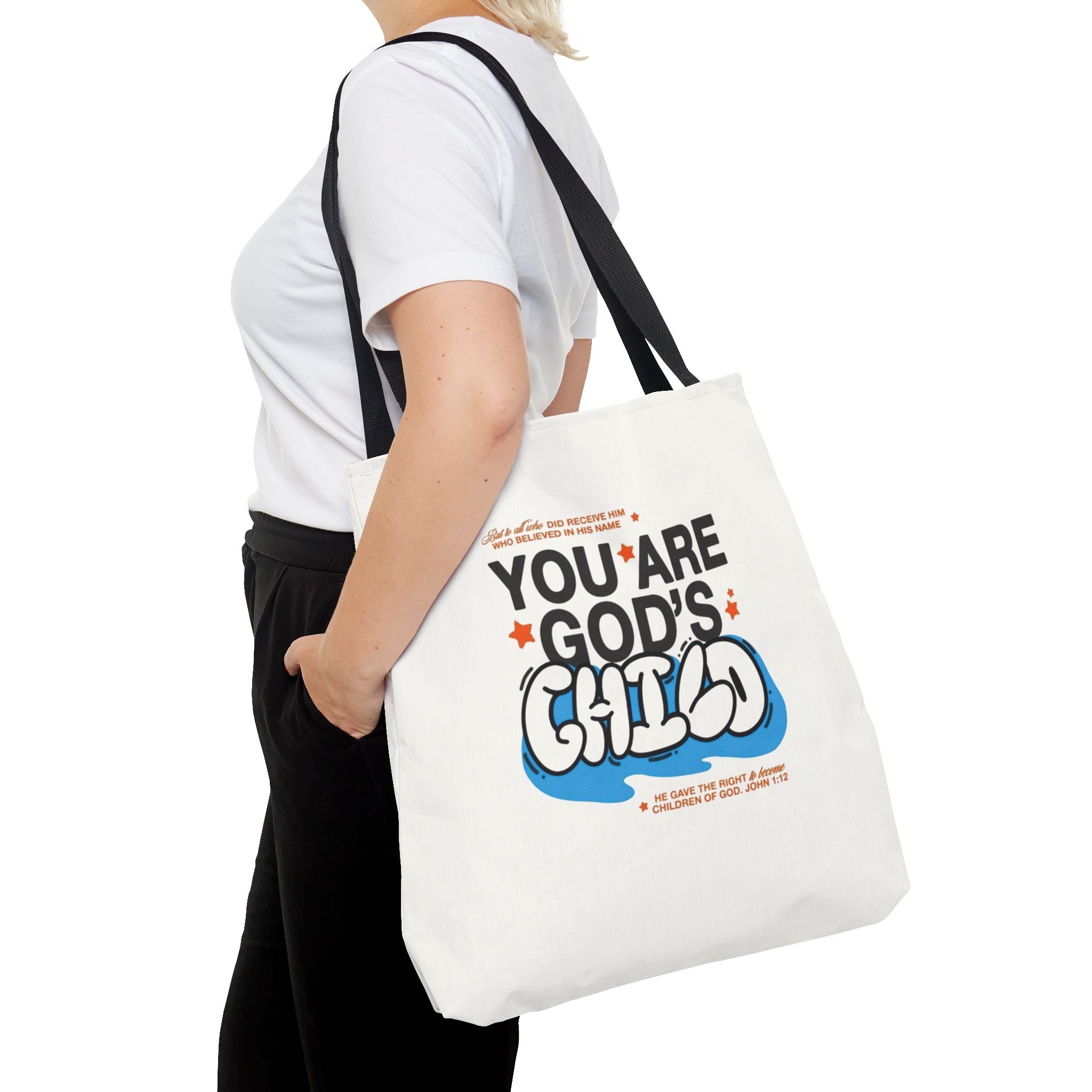 Inspirational "You Are God's Child" Tote Bag