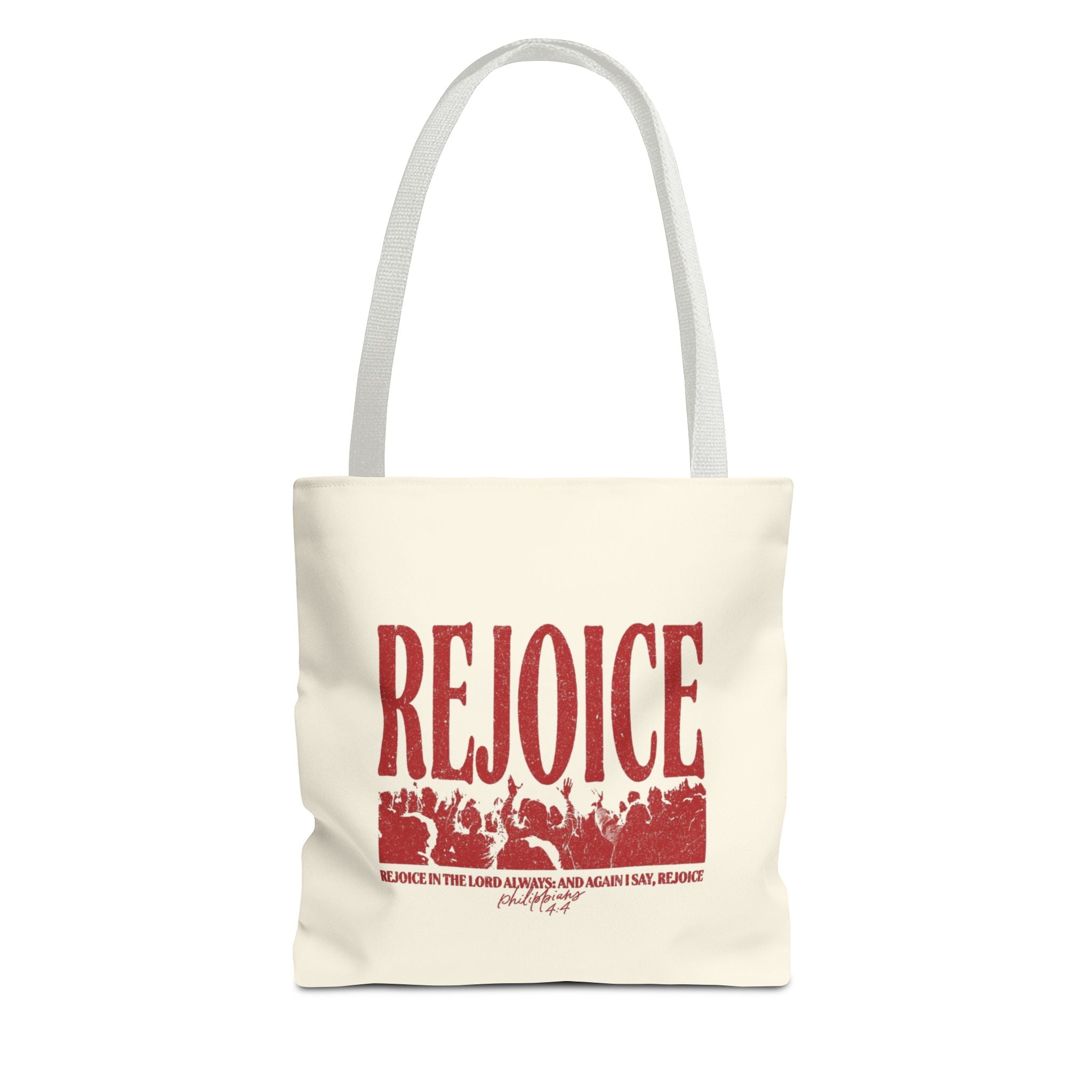 "Rejoice" Graphic Tote Bag