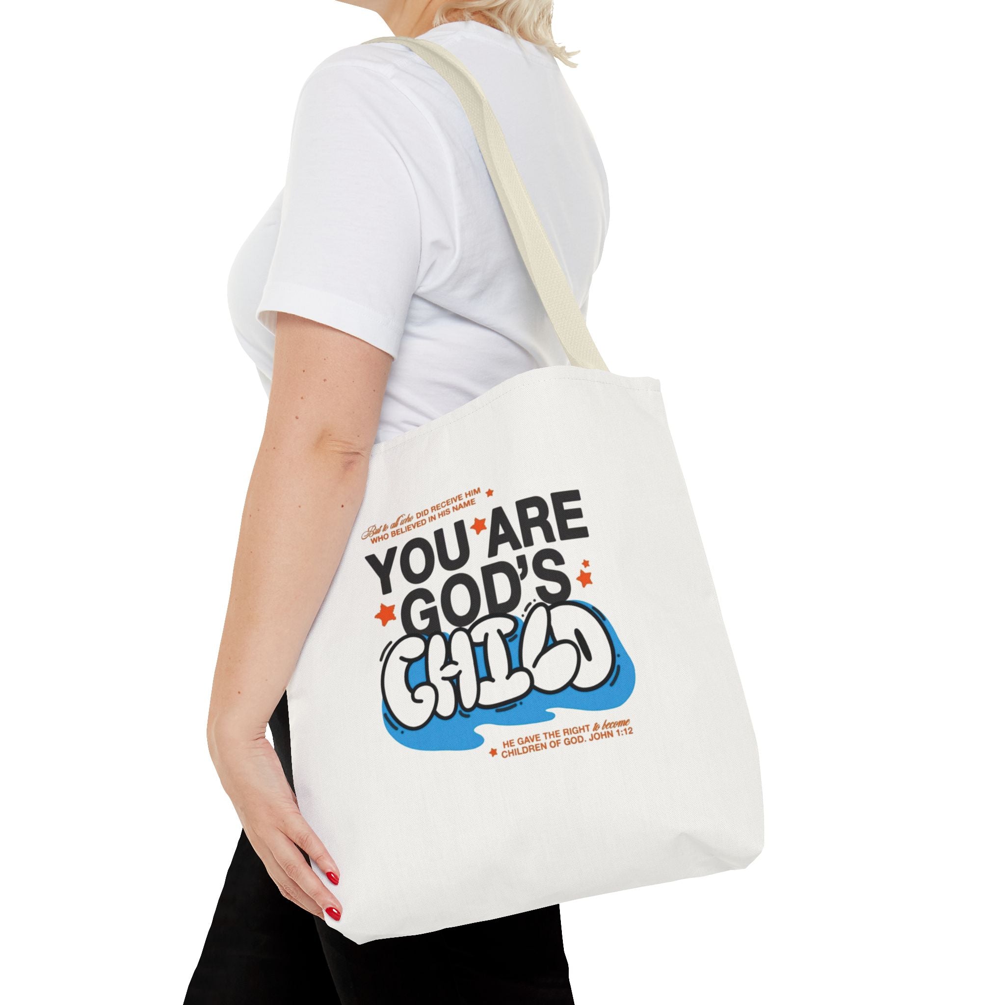 Inspirational "You Are God's Child" Tote Bag