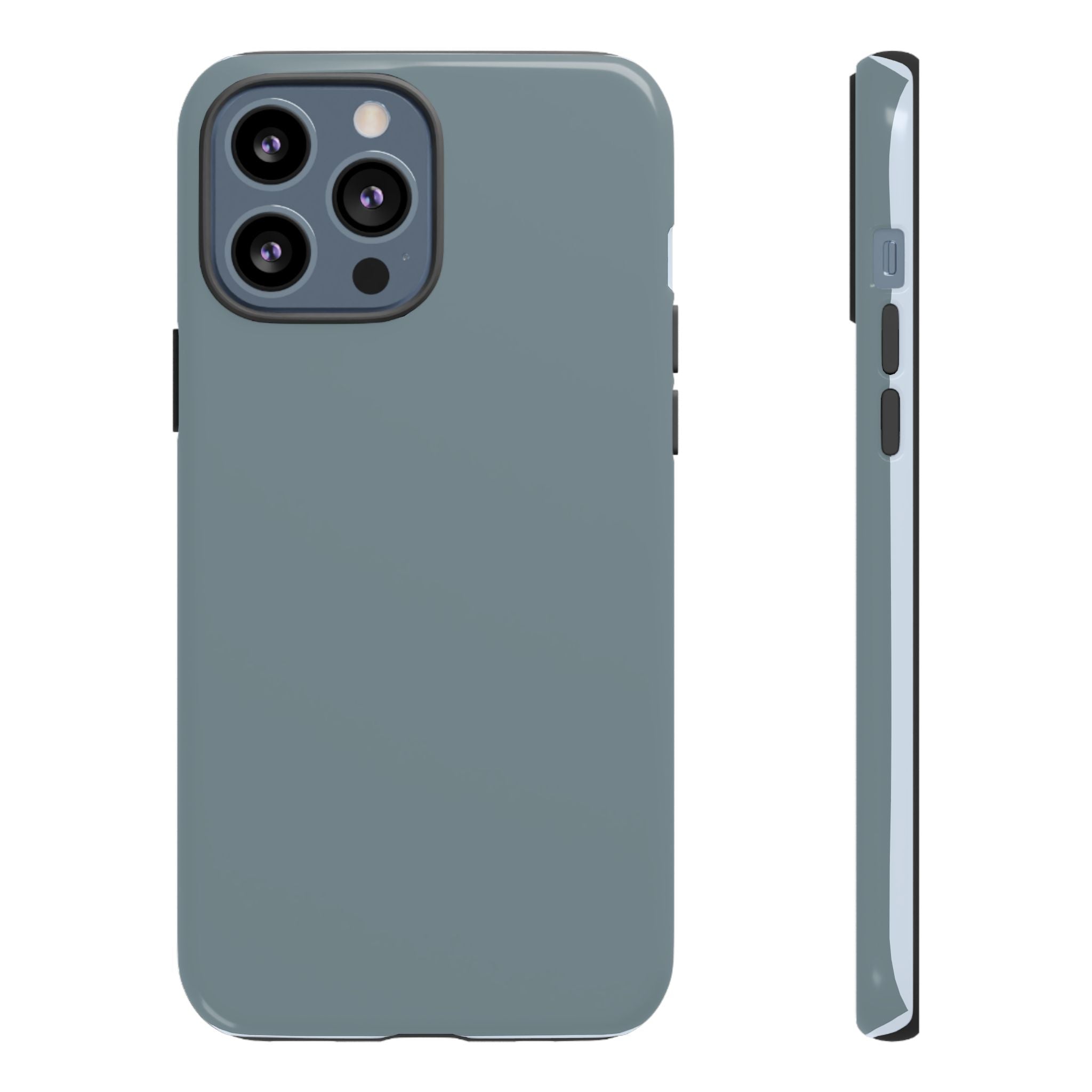 Tough iPhone Case - Blue/Grey Color