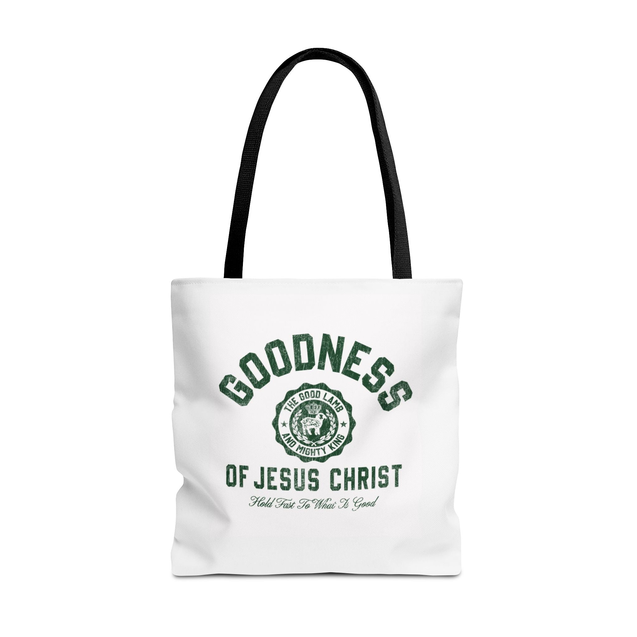 Goodness of Jesus Christ Tote Bag — Faith-Inspired Religious Canvas Tote