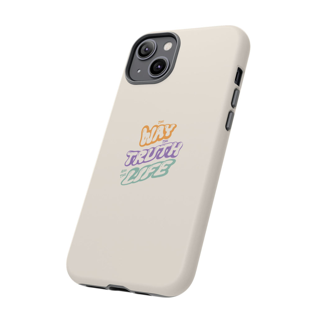 'Way,Truth,Life' Pastel Graphic Protective Tough Case