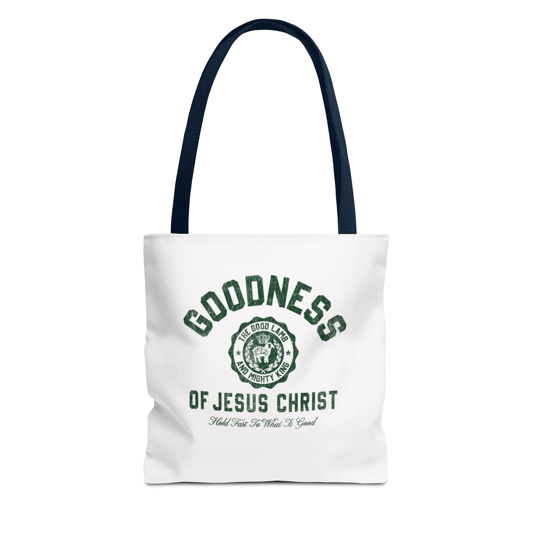 Goodness of Jesus Christ Tote Bag — Faith-Inspired Religious Canvas Tote