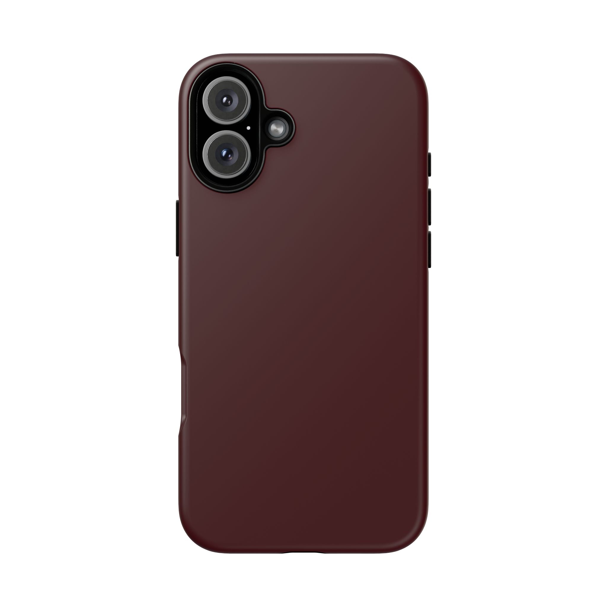 Maroon Tough iPhone Case — Slim Impact-Resistant Protective Cover