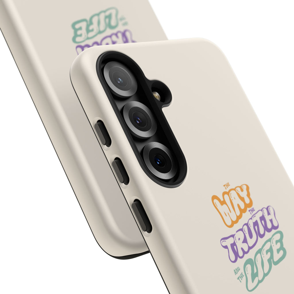 'Way,Truth,Life' Pastel Graphic Protective Tough Case