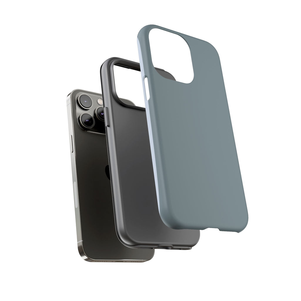 Tough iPhone Case - Blue/Grey Color