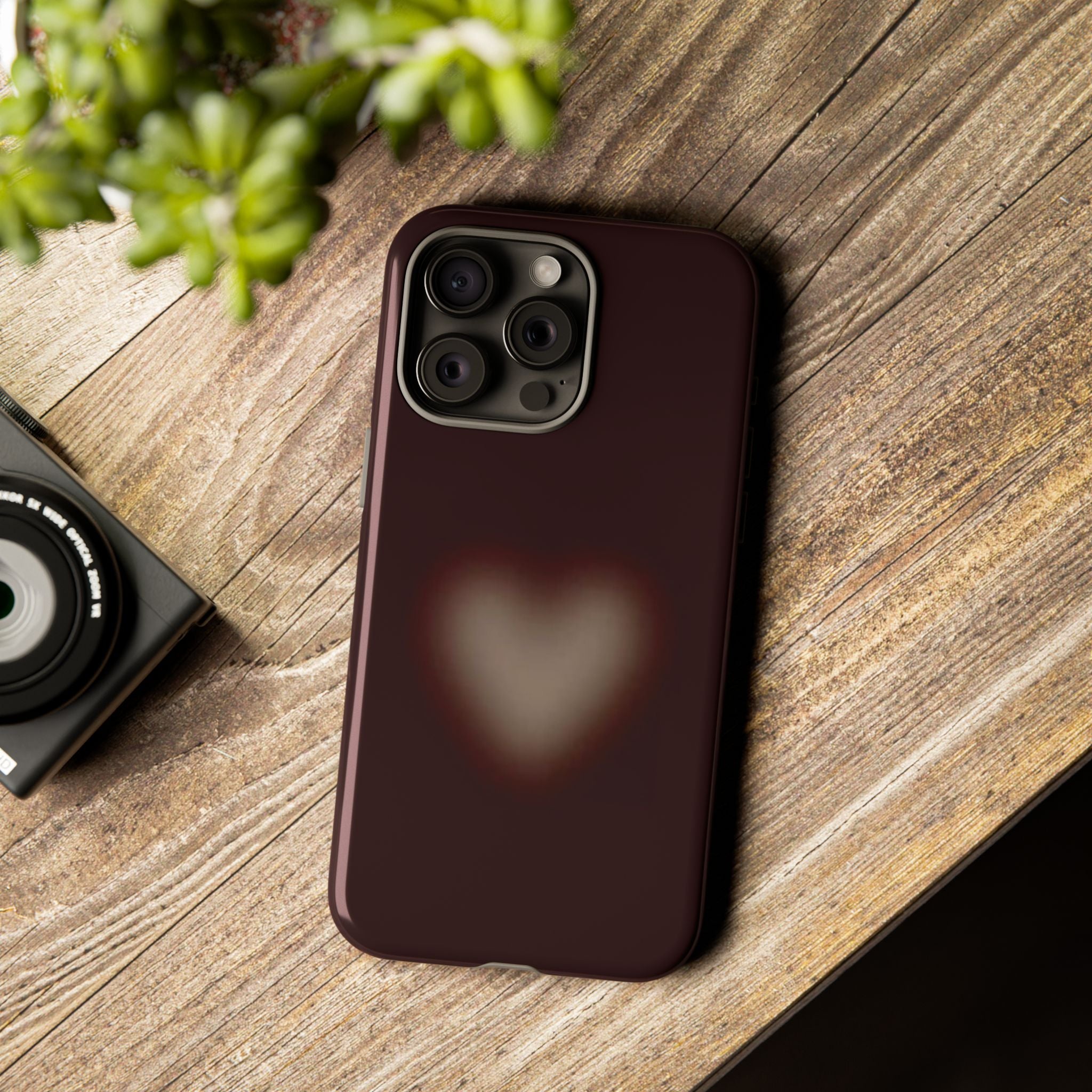 Tough Cases — Blurred Heart Protective iPhone Case