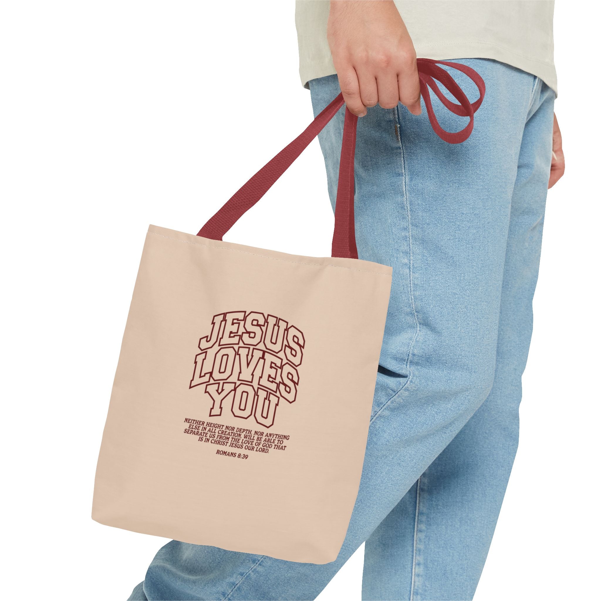 Jesus Loves You Canvas Tote Bag