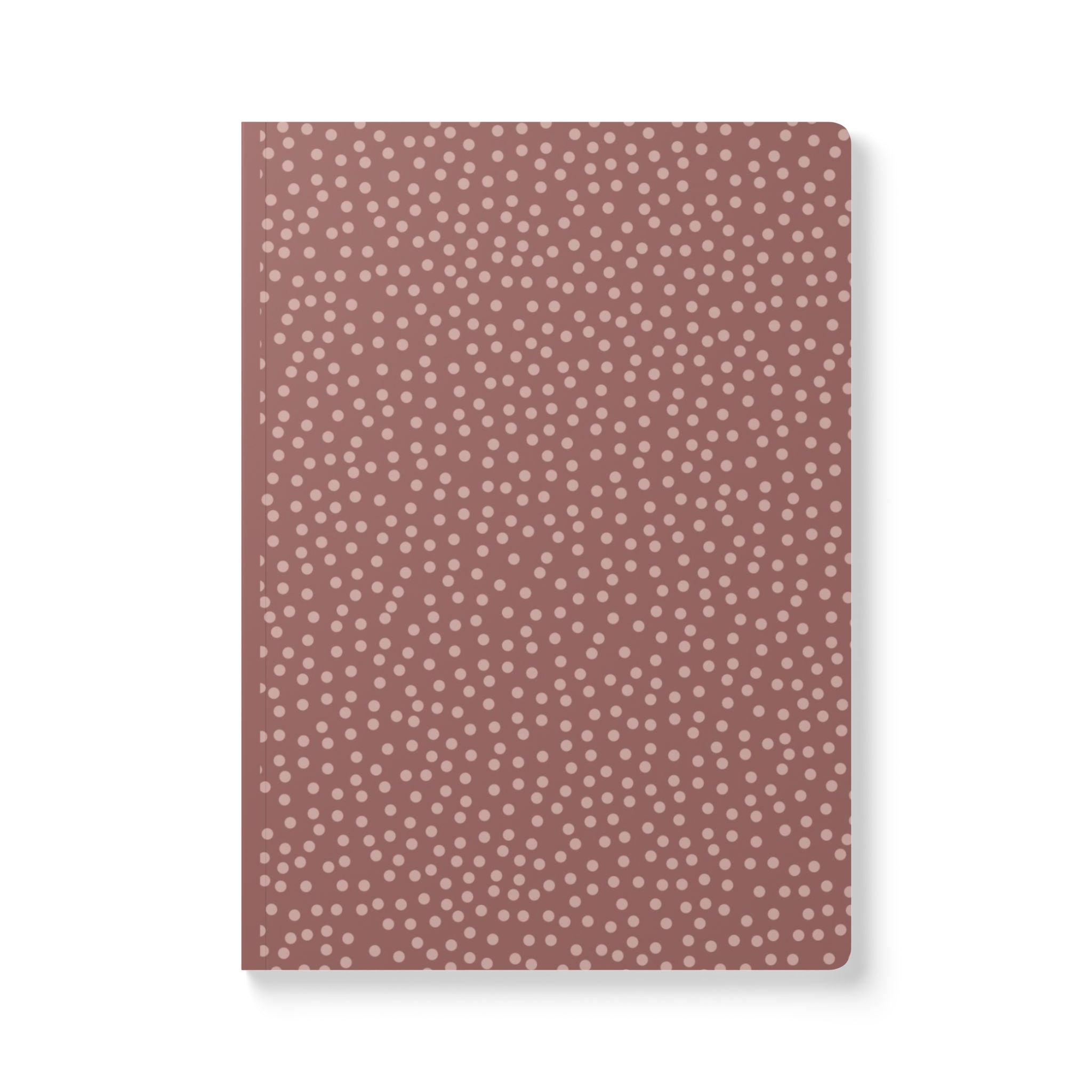 Muave Dot Softcover Journal — Lined Notebook
