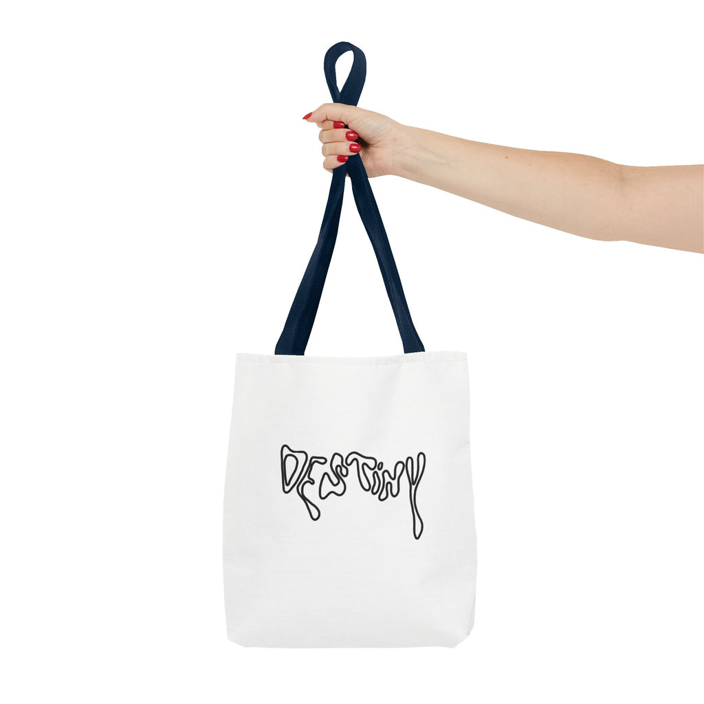 Destiny Script Tote Bag – Minimalist Graphic Canvas Tote