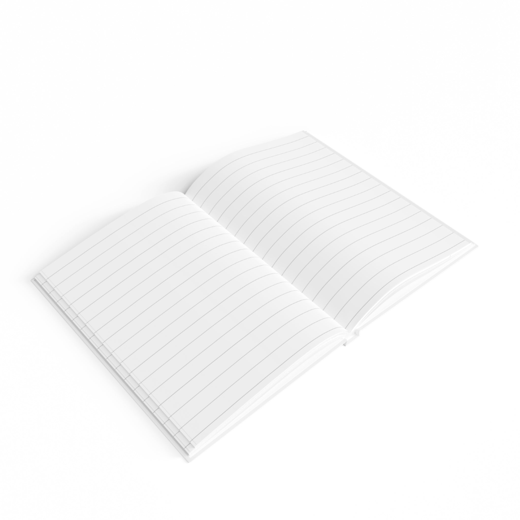 Hardcover Light Blue Ruled Notebook — Minimal 'Notebook' Hardcover Journal for Notes & Journaling