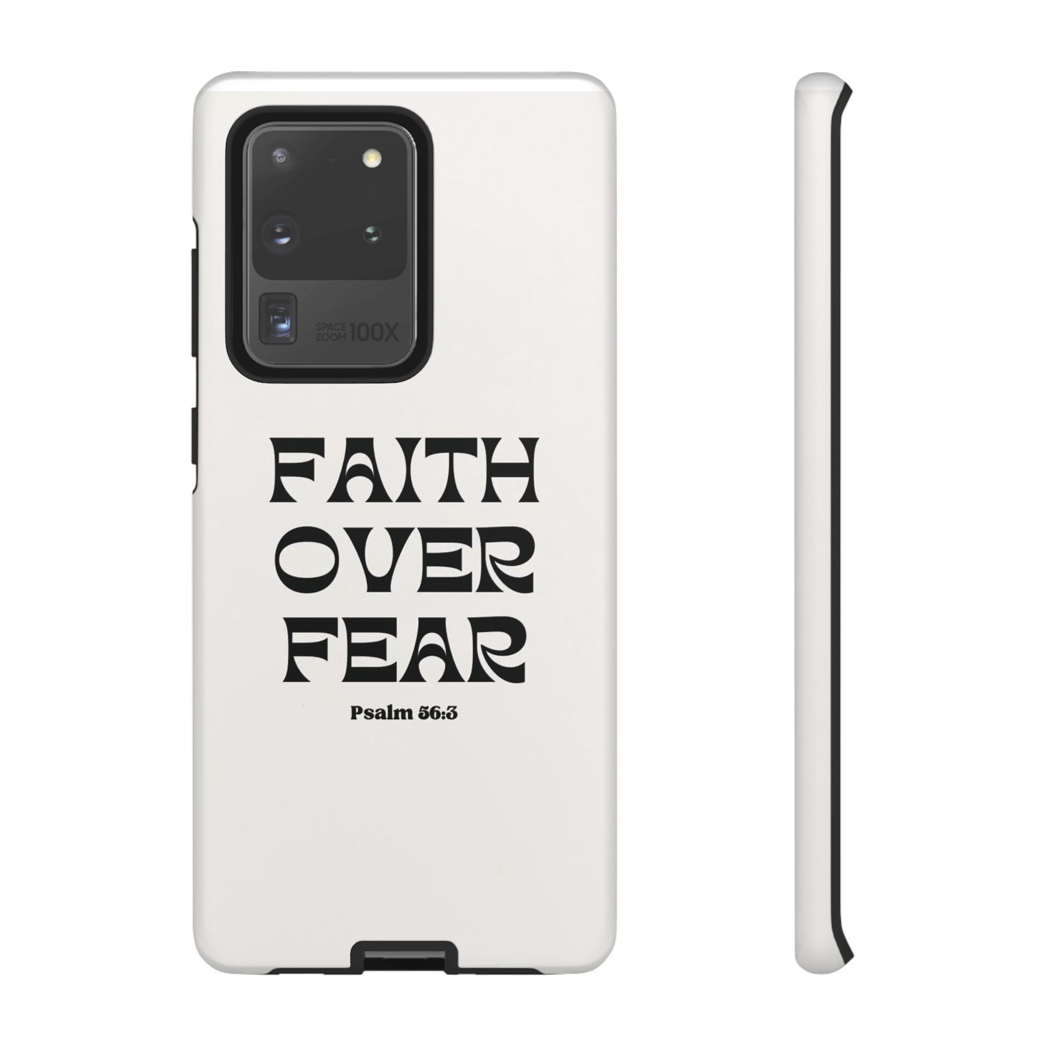 Faith Over Fear Phone Case — Psalm 56:3 Christian Protective Phone Cover