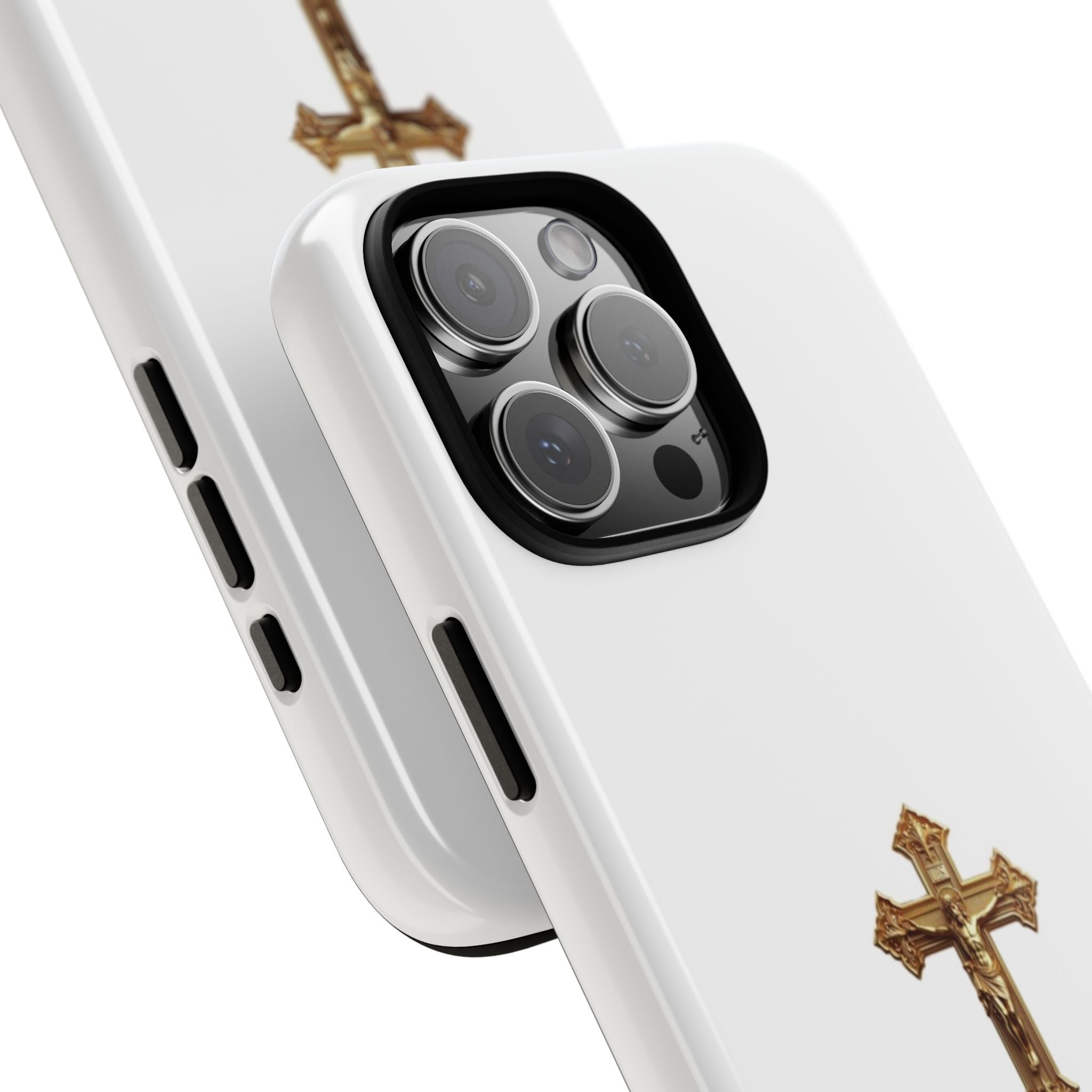 Gold Cross Tough Phone Case | Protective Cover