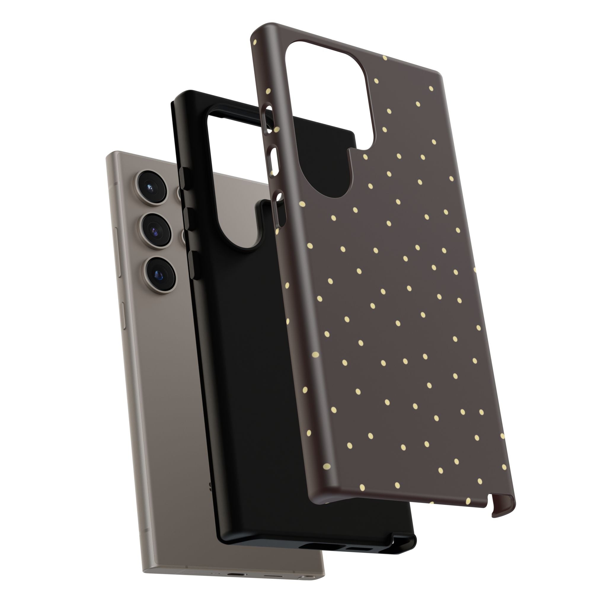 Brown Gold Polka Dot Tough Phone Case