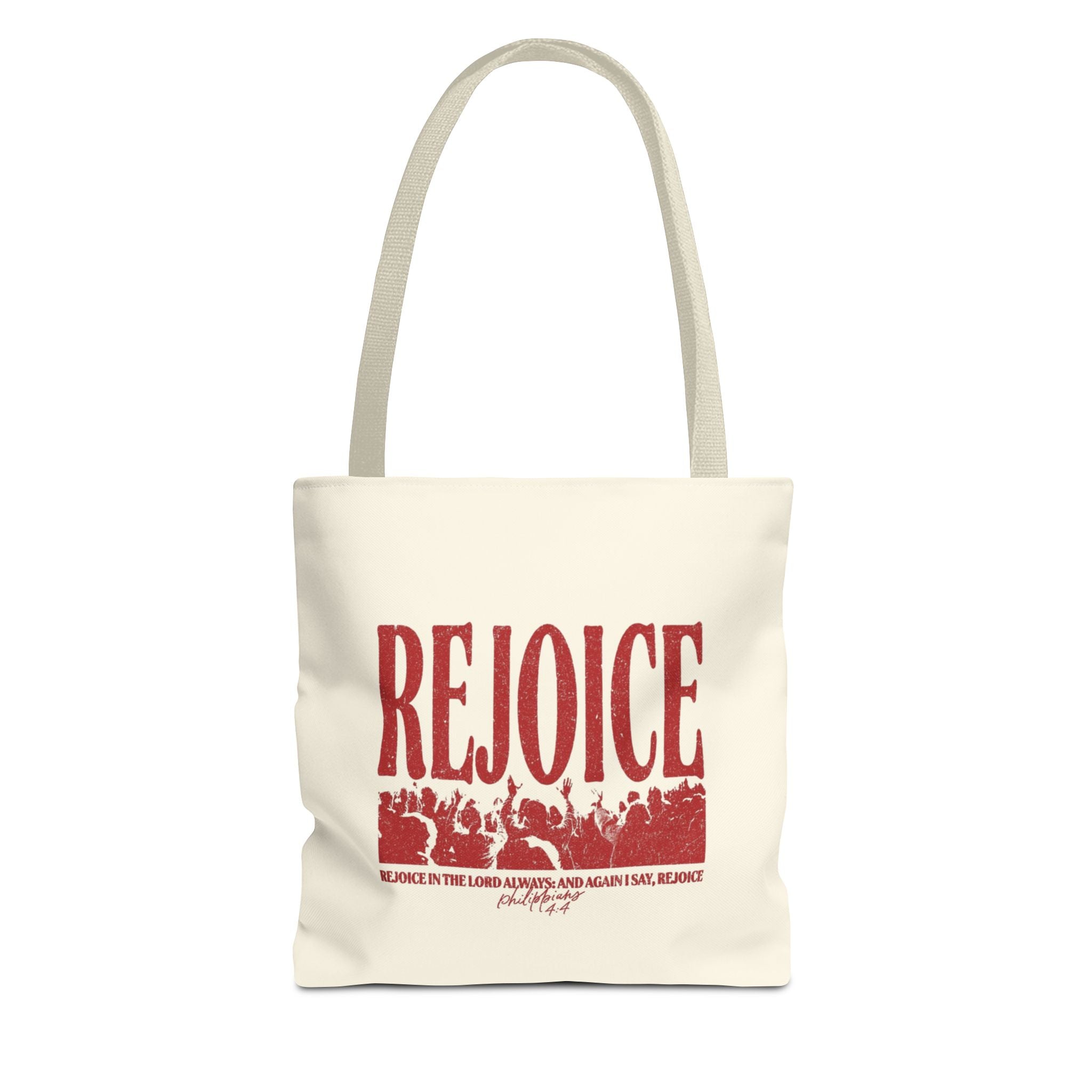 "Rejoice" Graphic Tote Bag