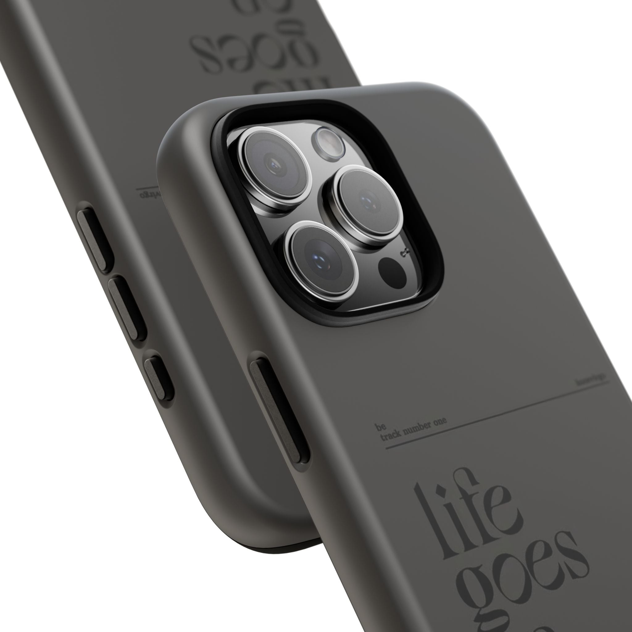 iPhone Case — Minimal 'life goes on' Protective Silicone Cover