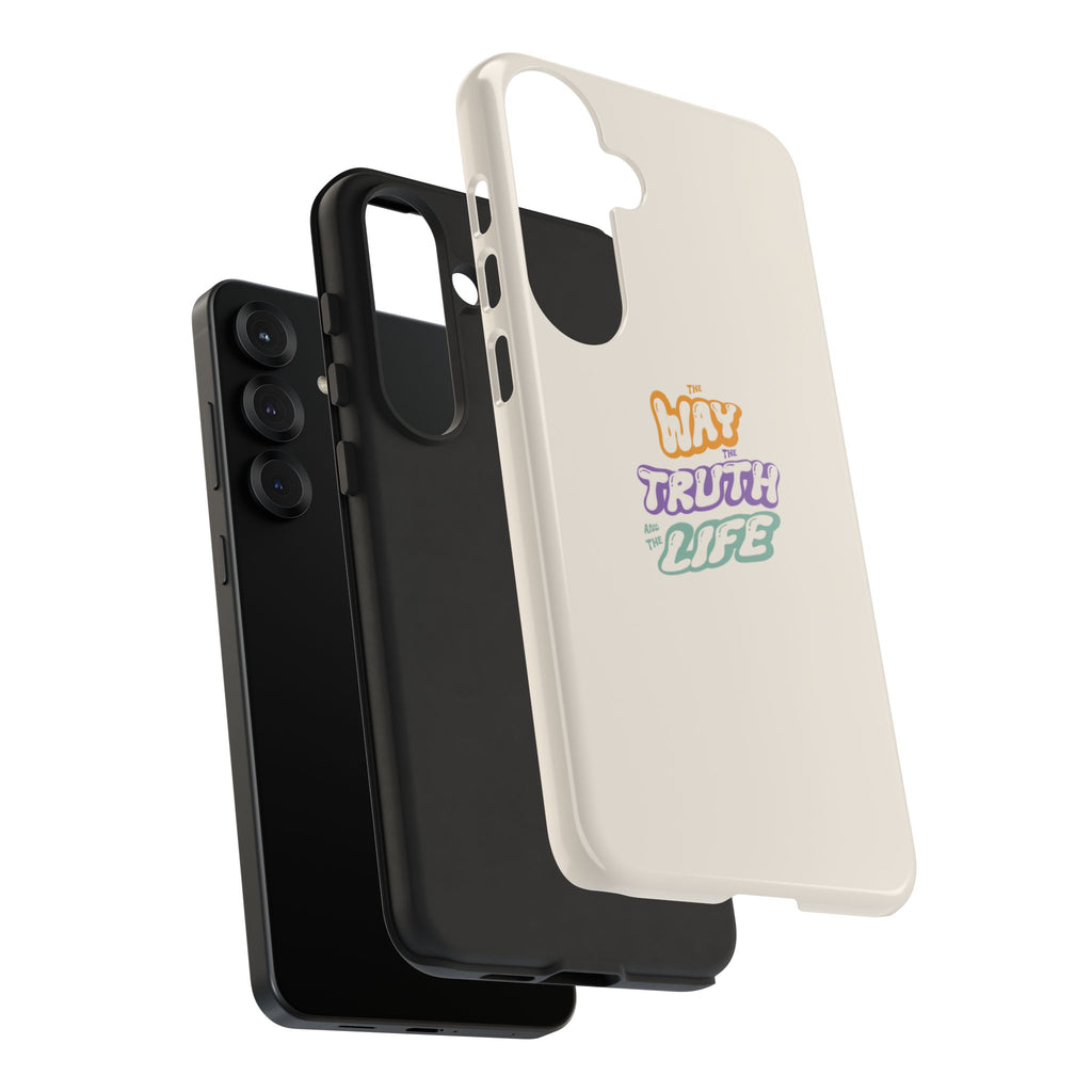 'Way,Truth,Life' Pastel Graphic Protective Tough Case