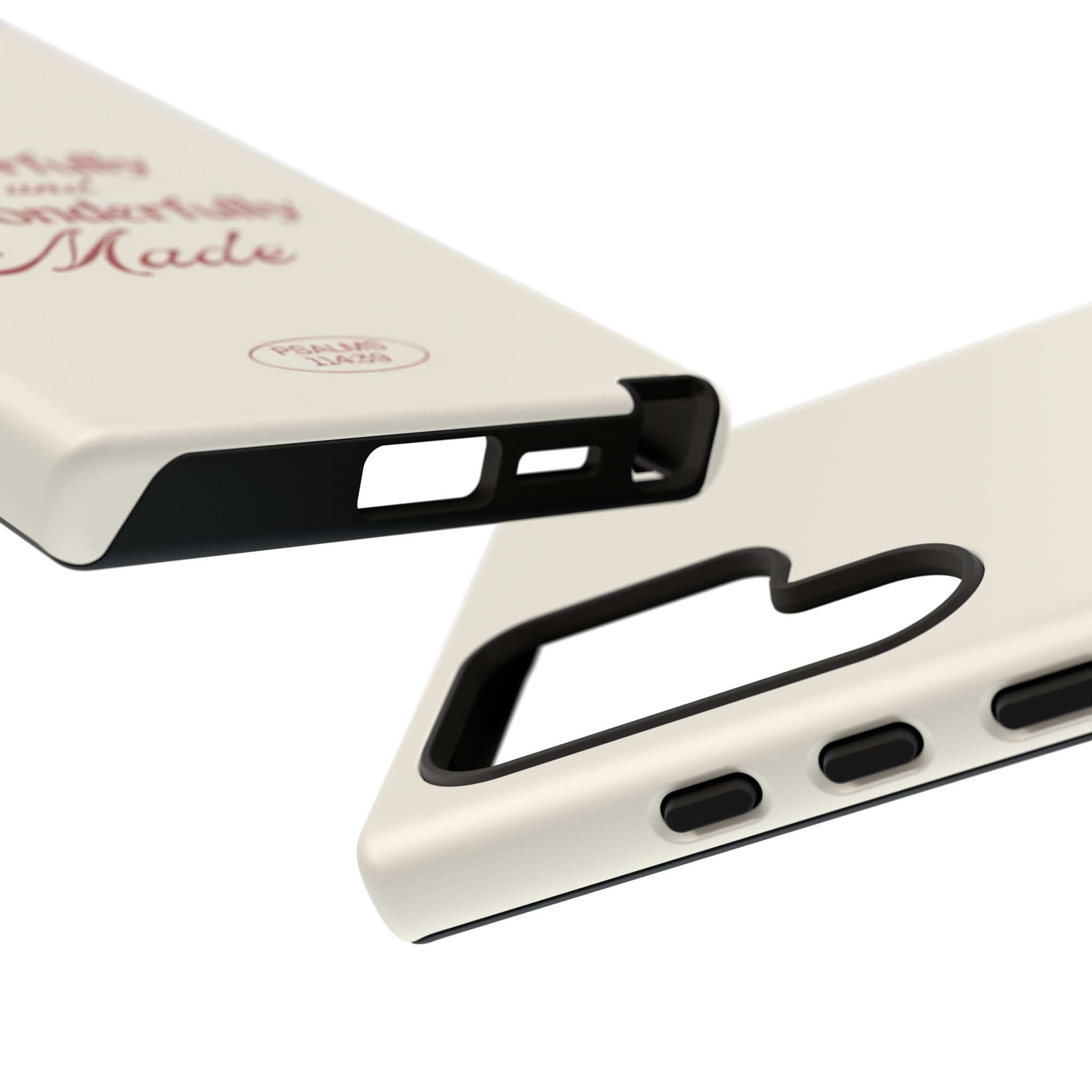Tough Phone Case — "Fearfully and Wonderfully Made" Christian Scripture Protective Case
