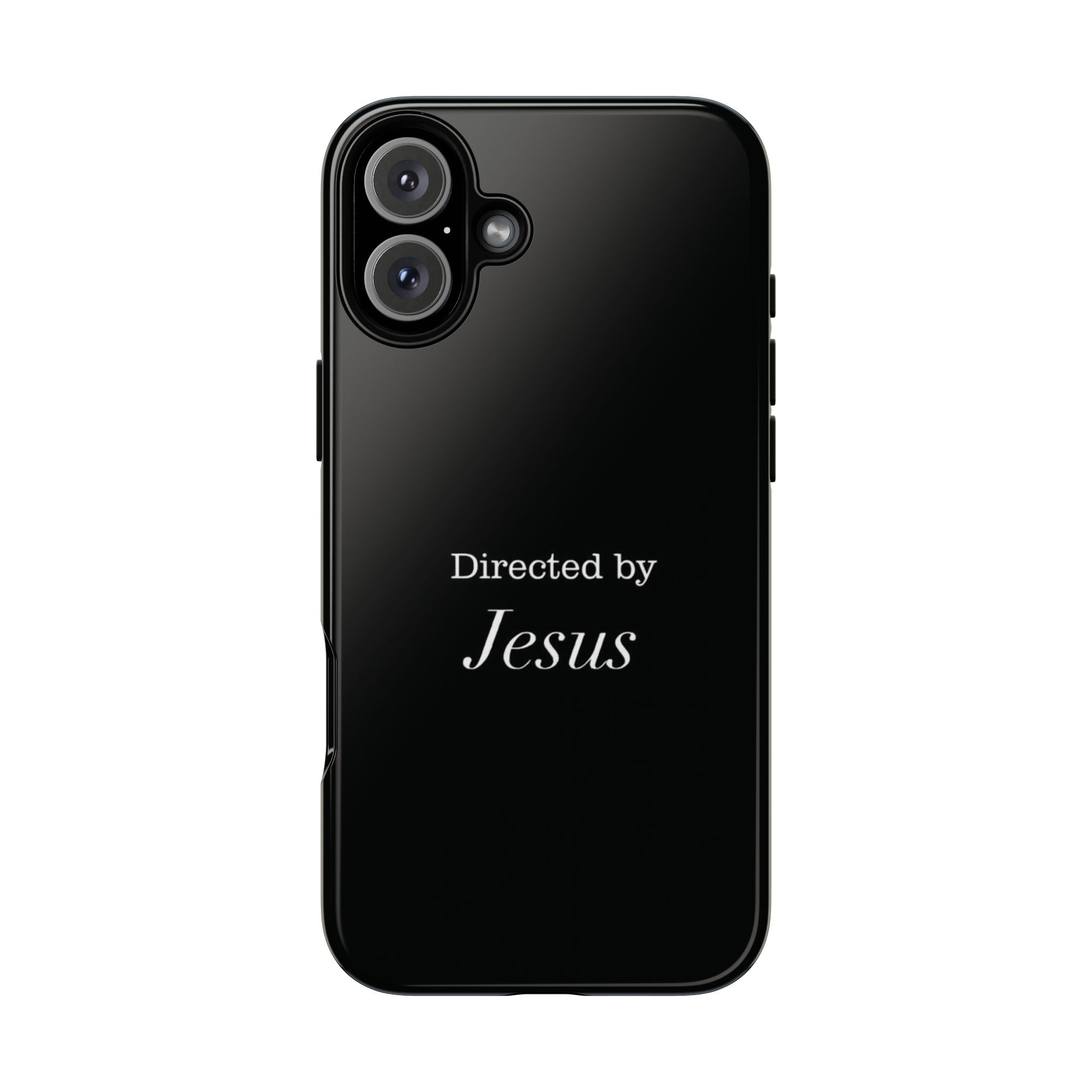 Directed by Jesus Tough Phone Case — Faith Black Protective Case