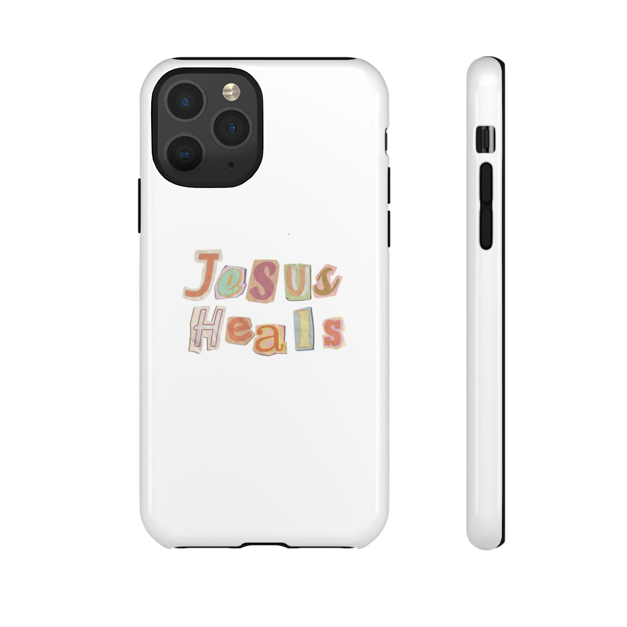 Jesus Heals Phone Case — Christian Faith Inspirational Tough Case