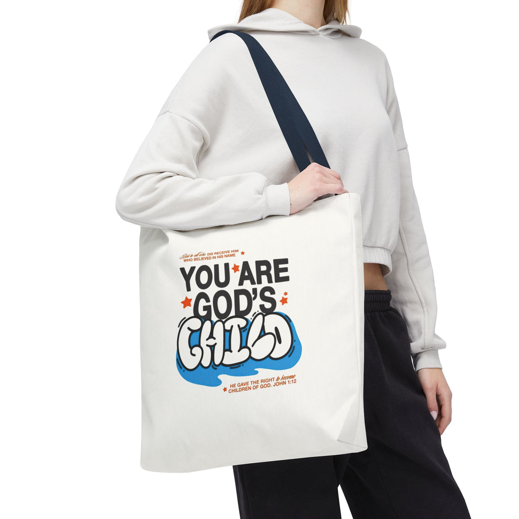 Inspirational "You Are God's Child" Tote Bag