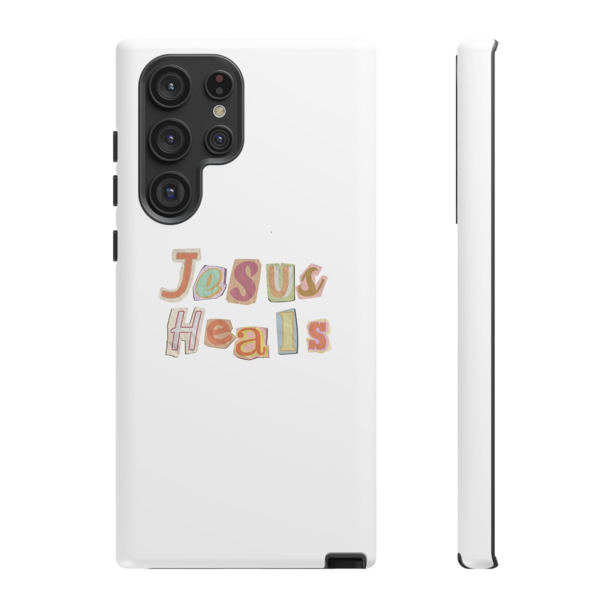 Jesus Heals Phone Case — Christian Faith Inspirational Tough Case
