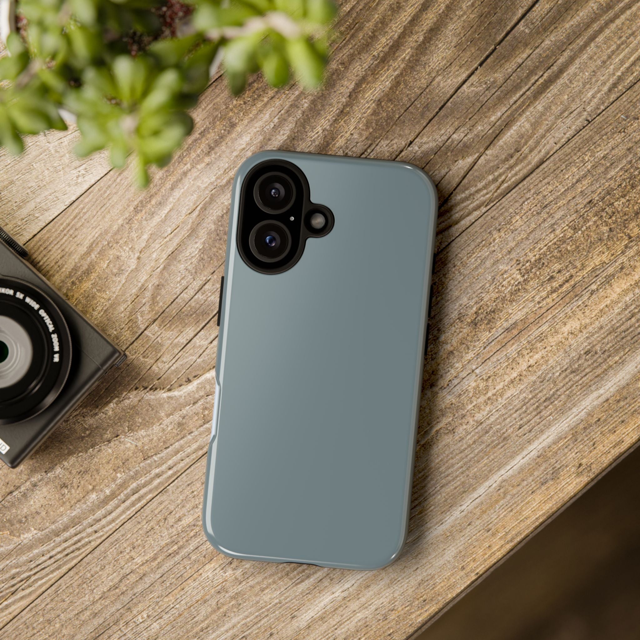 Tough iPhone Case - Blue/Grey Color
