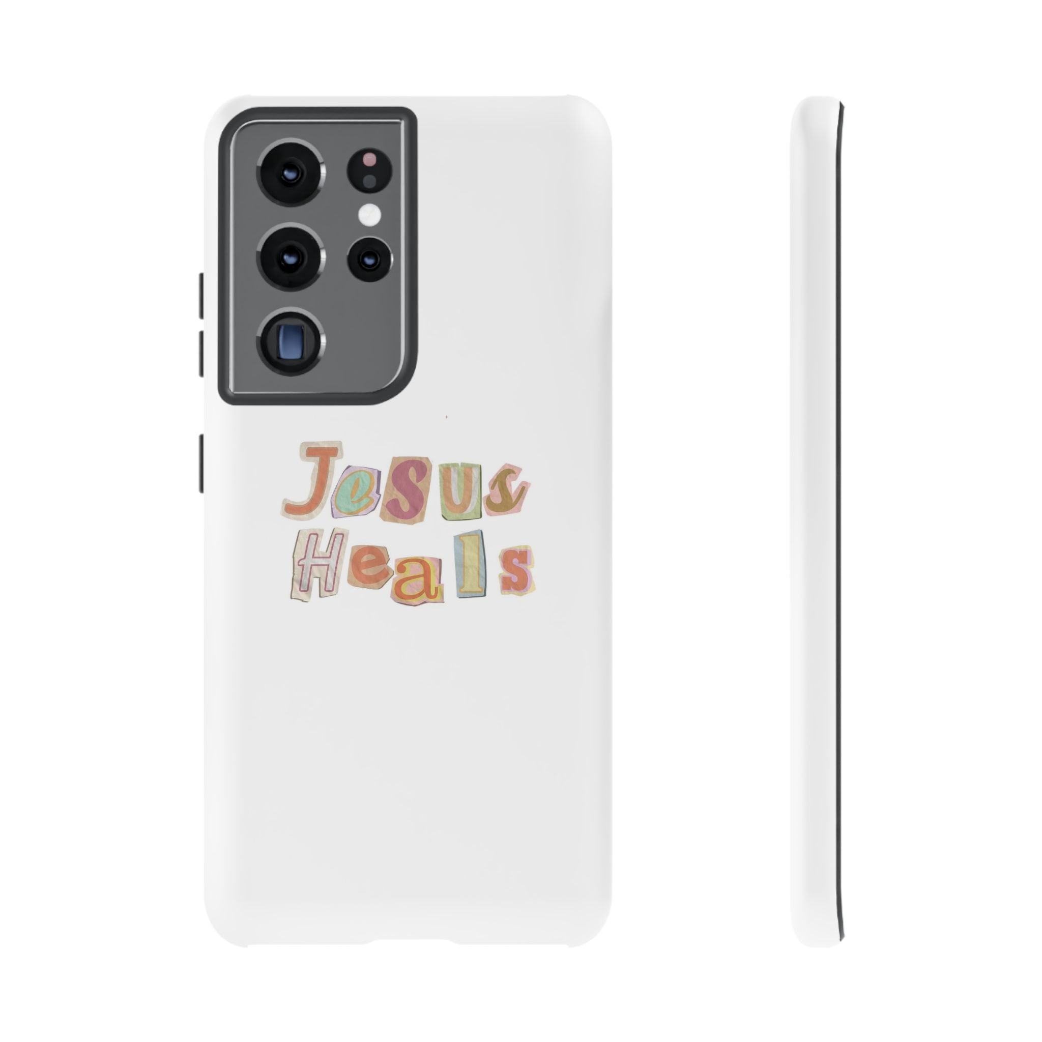 Jesus Heals Phone Case — Christian Faith Inspirational Tough Case