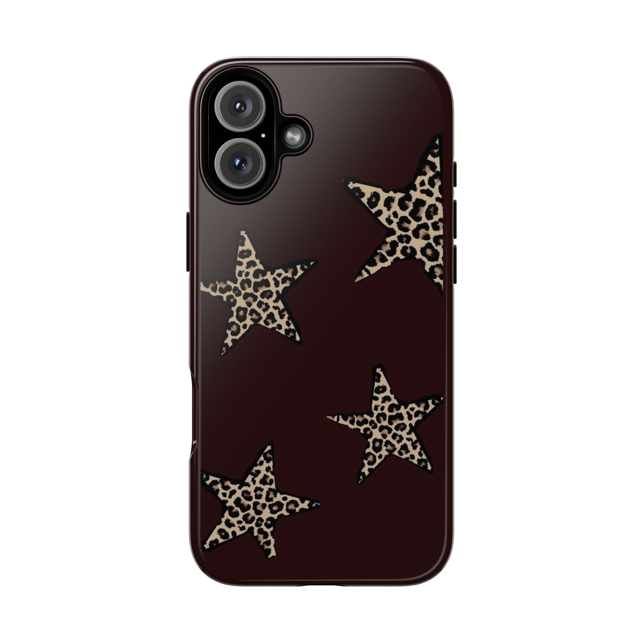 Leopard Star iPhone Case — Chic Brown Protective Tough Case