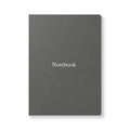Minimalist Gray Notebook — Softcover Journal with 'Notebook' Cover