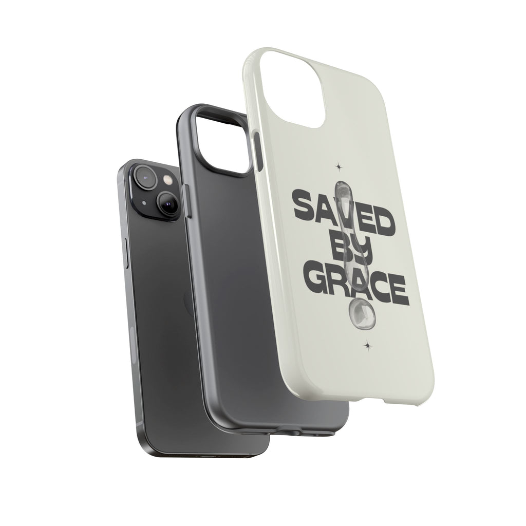 Saved By Grace Tough Phone Case — Christian Faith iPhone Cover