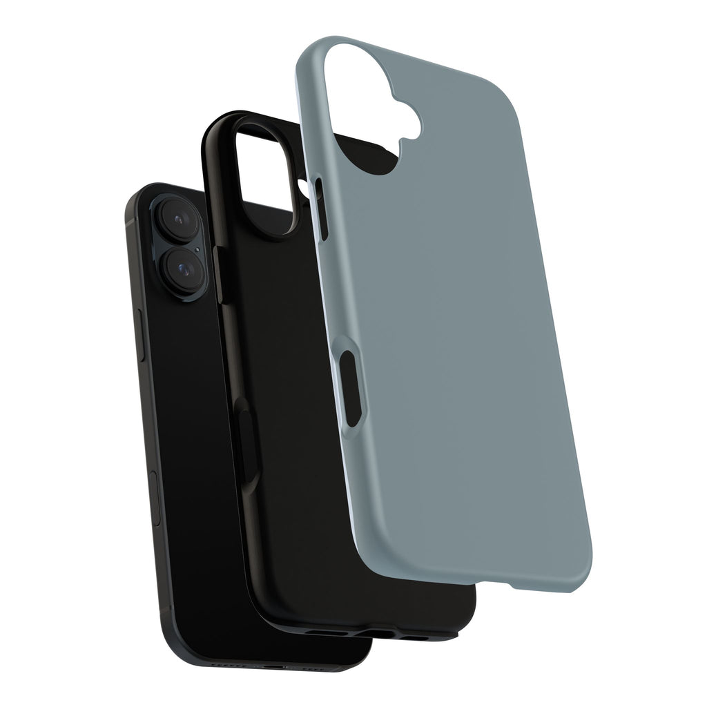 Tough iPhone Case - Blue/Grey Color