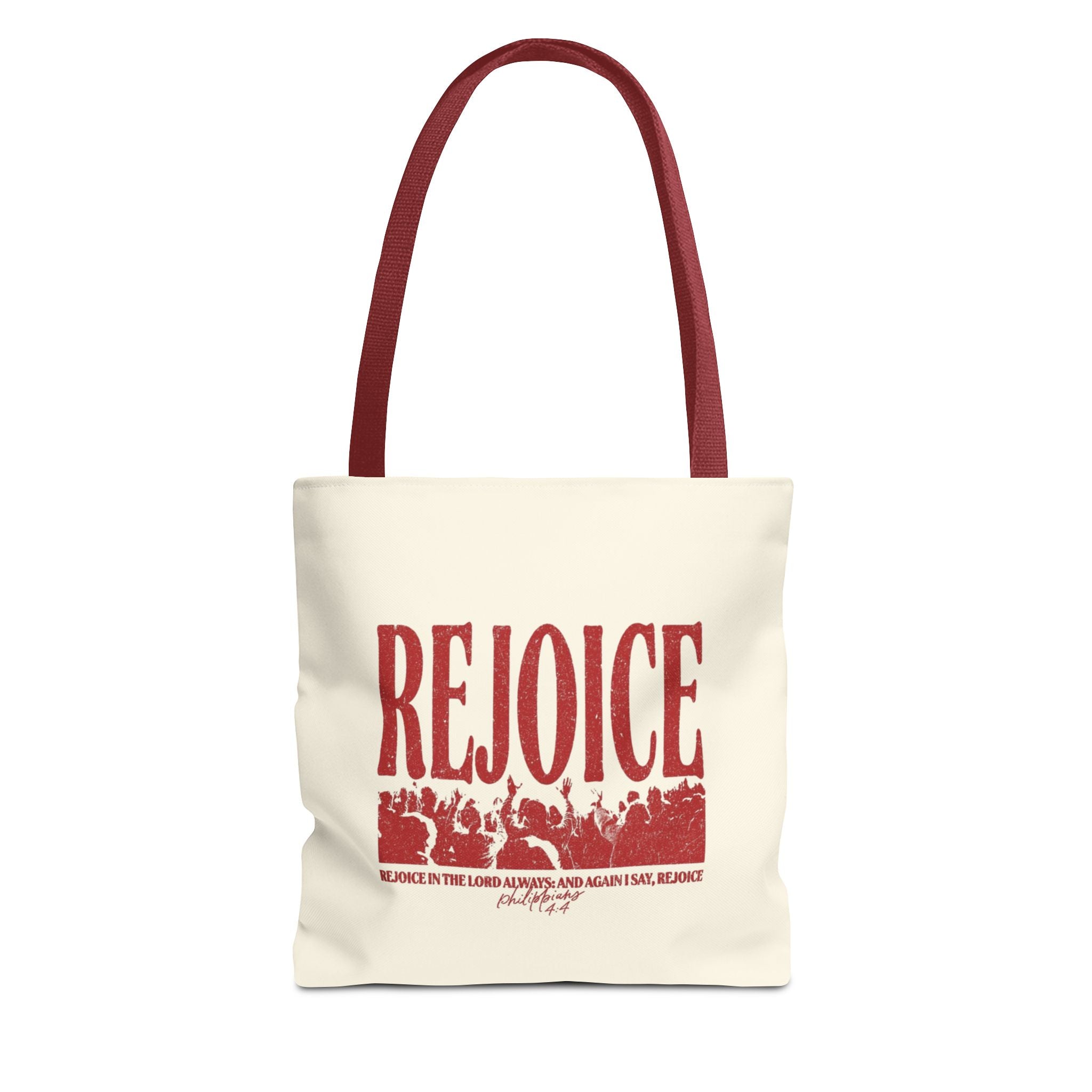 "Rejoice" Graphic Tote Bag