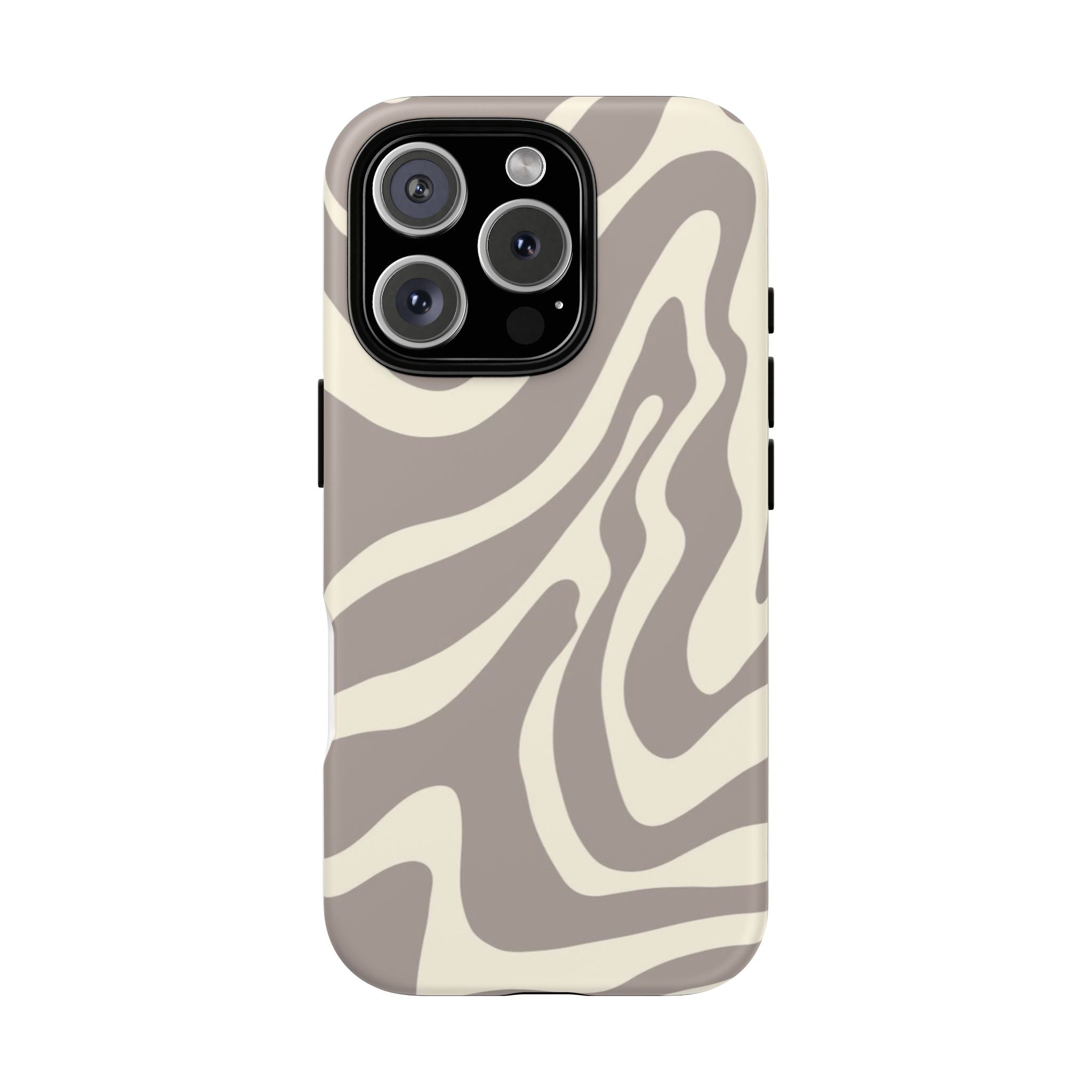 Neutral Zebra Print Tough iPhone Case