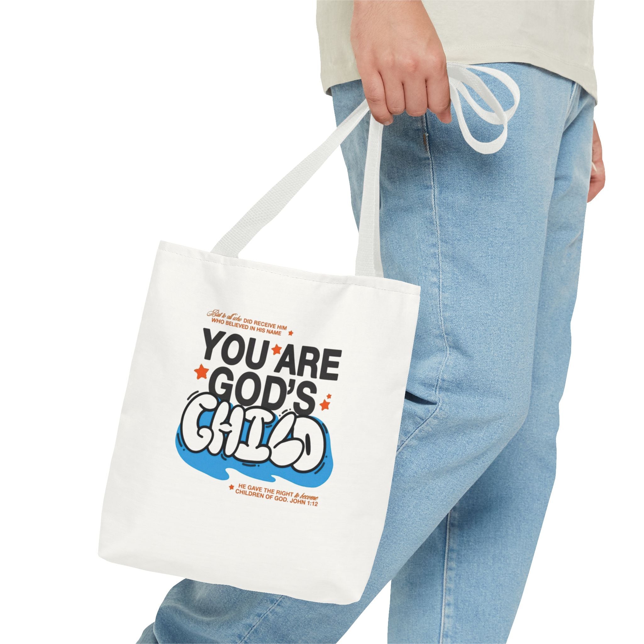 Inspirational "You Are God's Child" Tote Bag