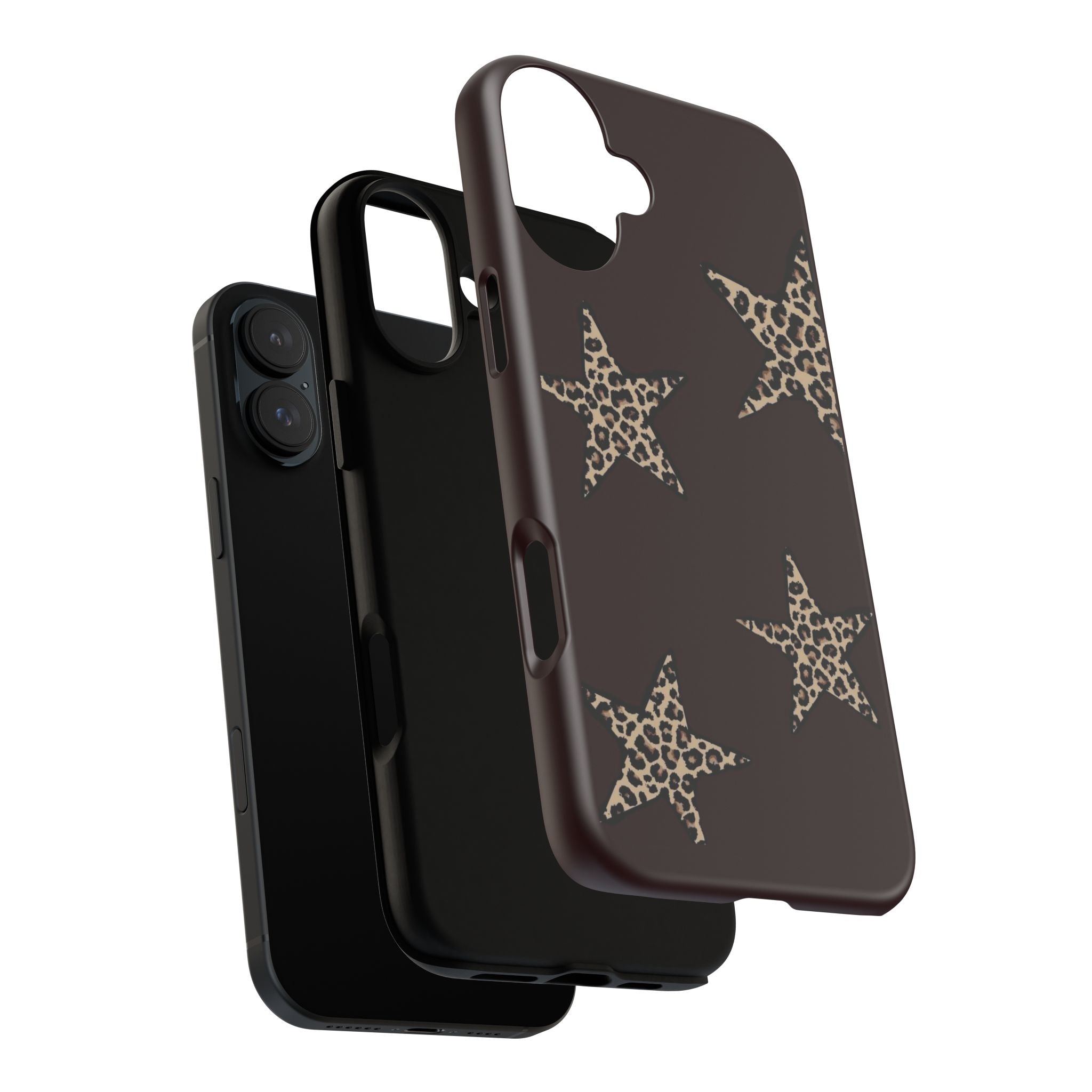 Leopard Star iPhone Case — Chic Brown Protective Tough Case