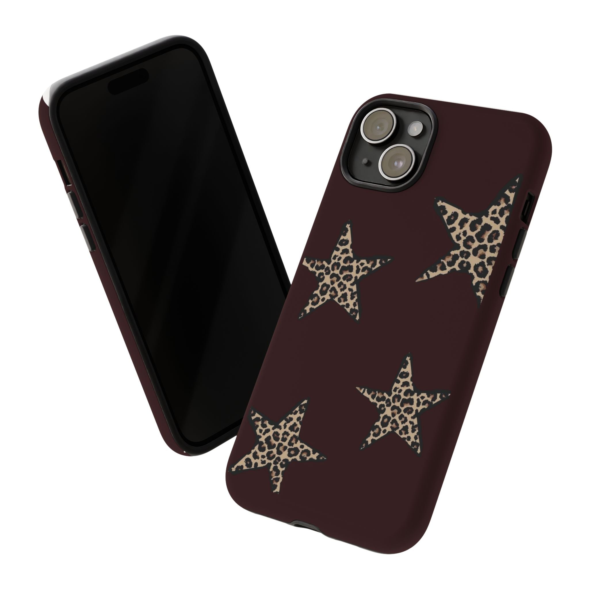 Leopard Star iPhone Case — Chic Brown Protective Tough Case