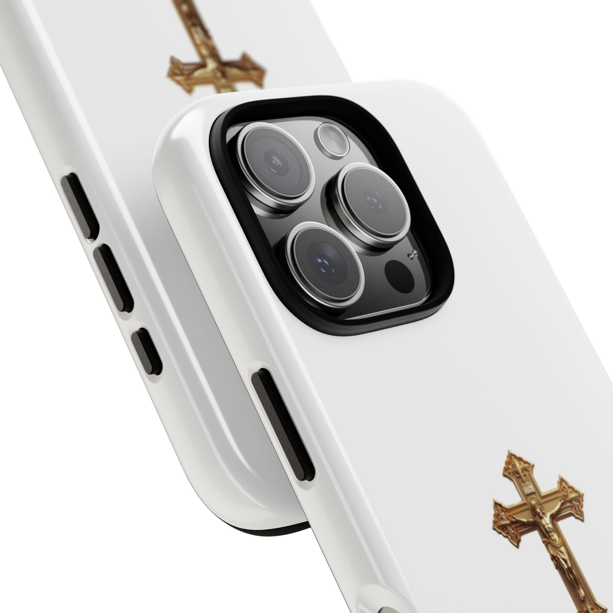 Gold Cross Tough Phone Case | Protective Cover