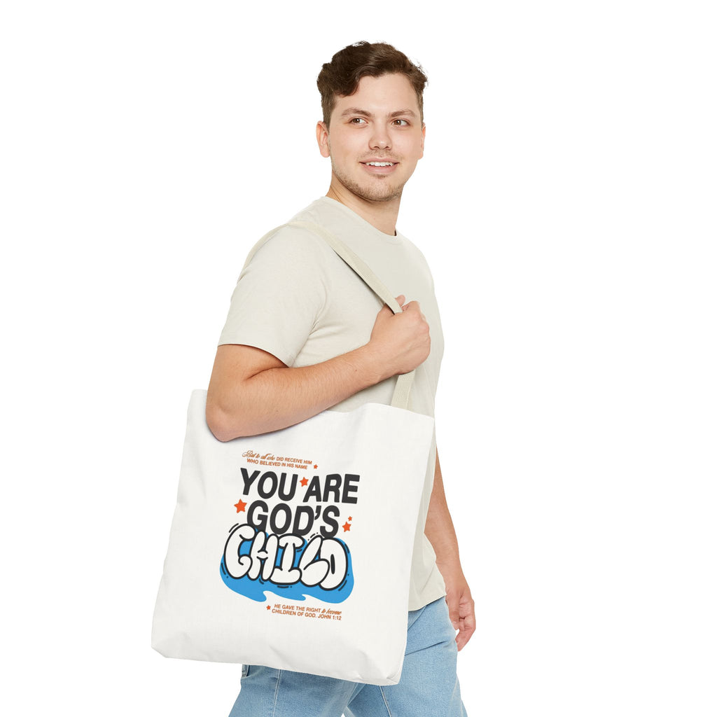 Inspirational "You Are God's Child" Tote Bag